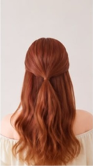 Step 2: Create the Half-Up Crown Ponytail Anchor